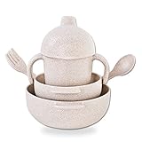 環境保護 生分解性 セッ子供の食器セット (ベージュ)