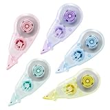 プラス 修正テープ 使い切り コンパクト Pasty 5色セット 5mm幅 WH-1805-P