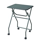 山善(YAMAZEN) 折りたたみミニテーブル キャスター付き ダークブラウン MST-5040(MBRMBR)