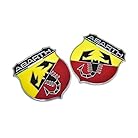 アバルト ステッカー ABARTH アルミ エンブレム ステッカー 2枚セット 【輸入品】