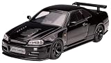 MOTORHELIX 1/64 日産 スカイライン GT-R R34 Z-TUNE ブラックパール 完成品