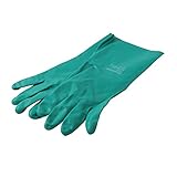 Silverline One Size Nitrile Gauntlets Gloves Solvent Resistant Safety Workwear
