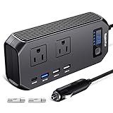 ShockFlo インバーター 200W ソケット コンセント カーインバーター カーコンバーター