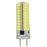 Reelco 4-Pack Mini G8 T4 Base Bi-pin LED 6Watt Dimmable LED Light Bulb corn light AC 110V-120V Cool 
