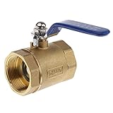 Fityle ボールバルブ　水門　ブレーキ　ホース　パイプ　配管　部品　真ちゅう製　全４タイプ　交換用　　　 - 1.5インチ