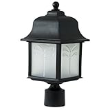 Sunlite 48220-SU DOD/ORP/BK/FR/GU24 Decorative Outdoor Energy Saving Orchid Post Polycarbonate Fixtu