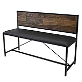 ダイニングベンチ ベンチ diy おしゃれ ブルックリンスタイル アンティーク風 ベンチ 幅113cm SEED(シード)