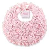 NEW*Mud Pie Pretty in Pink Chiffon Rosette Bib Baby Girls Size 11x10 by Mud Pie [並行輸入品]