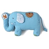 The Little Acorn Funny Friends Elephant Cotton Throw Pillow [並行輸入品]