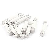 DealMuxヒューズシリンダーキャップセラミック管ヒューズは5×25ミリメートル250V 3.15A 10個入りリンク