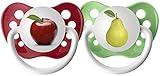 Ulubulu Pacifiers for Unisex, Apple and Pear, 0-6 months by Ulubulu [並行輸入品]