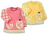 (サニーシープ)Sunny Sheep ソフトフリース ひつじちゃんアップリケ 水玉柄 ポッケ付 トレーナー 95cm ピンク