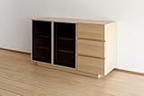【リビング収納棚 キャビネット サイドボード】 リッツ 120 ハードメープル