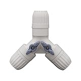 【Amazon.co.jp限定】 タカギ(takagi) ホースジョイント コック付三ツ又ジョイント(SK) 普通ホース 2方向に分水できる モノトーン おしゃれ QF098SK 【安心の2年間保証】