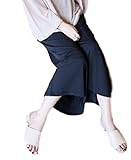 らくちん マタニティパンツ マタニティ ワイドパンツ ゆったり ガウチョパンツ 春 夏 産前産後 大きいサイズ ( XL , ブラック )