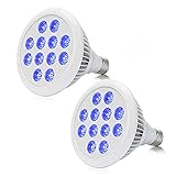 Esbaybulbs led 植物育成ライト 36W相当 青色光 LED電球 植物育成 サンプランター 水耕栽培ランプ 室内用 口金E26 LED 植物育成用ランプ 水耕栽培水草育成観葉植物水族館など