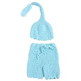 Zhhlinyuan Fashion Newborn Baby Boy Girl Crochet Knit Costume Photo Photography Prop Outfit 2233
