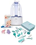 Babyhaven Complete Humidifier & Nursery Care Set with Newborn Soothies, Blue by Babyhaven