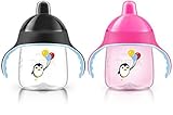 Philips AVENT My Penguin Sippy Cup Pink 9 Ounce (Pack of 2) by Philips Avent [並行輸入品]