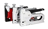 3-in-1　強力ハンドタッカー ３種類の替針対応 (Π型ステープル １０００本入） DIY パワー ホチキス ハンド タッカー ステープル ガン