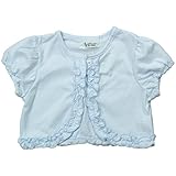 《初夏盛夏対応》(日本製) Pample Mousse(パンプルムース) ダイヤ柄針抜き天竺半袖ボレロ 95cm /SA NO.DP-72204