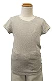 (ポロ ラルフローレン)POLO Ralph Lauren キッズ ガール 女の子 半袖 Tシャツ ポニーマーク ワンポイント 刺繍 グレー×ライトピンク 5 [並行輸入品]