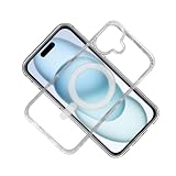 [MagSafe対応] iPhone 16 Plus 専用ケース マグネット搭載 透明 衝撃吸収 すり傷防止 TPU フレーム PCバックパネル ワイヤレス充電対応（iPhone 16 Plus 用スマホカバー）