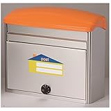 メイワ　カラフルポスト　MTS-7700L　【郵便ポスト】 オレンジ