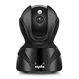 SANNCE 1080P ワイヤレス防犯カメラ WiFi 無線 MicroSDカード録画 200万画素 LANケーブル必要なし 電源繋ぐだけ 簡単設定 動体検知 警報機能 双方向音声 遠隔操作 暗視機