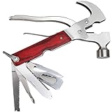 Ueasy multifunctional claw hammer rescue multi hammer with carry bag for outdoor swiss knife surviva