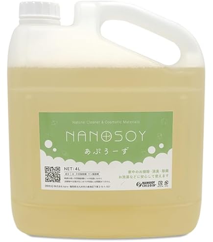 Amazon | 天然素材の洗浄剤「ナノソイ・コロイド ベース」 4L【NSC