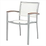 ユニソン　テーブル＆チェア　アルミスクエアチェア　『ガーデンチェア』 シルバー