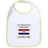 CafePress My Croatian Grandma Loves Me Bib - Standard Kiwi by CafePress