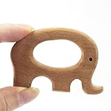 木育おもちゃ 平滑仕上げ 創造性 歯固め 原木 象 二個セット
