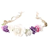 ベビーヘッドバンドガールズHeadwear美しい花ヘッドバンドHempロープヘアアクセサリー