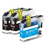 LC211 ブラザーbrother用互換インクカートリッジLC211BKブラック2本 LC211Cシアン1本 合計3本 対応機種：MFCシリーズJ997 907 837 737 J730 J830 J900DN J990DWN J880N J887N DCPシリーズJ963N(B･W)J762N J562N J968N(B･W)J767N J567N等