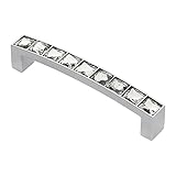 Wisdomストーン410396 ch-c Karlovyクロームクリアクリスタル付きキャビネット引き出し、3 – 3 / 4 "