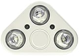 All Pro Outdoor Security REV350FW Revolve LED Triple Head Flood Light, 2400 lm, White, 5000K by All 