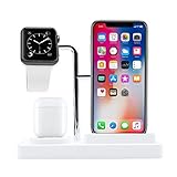 Air pods iPhone Apple watch 3in1 充電ドック 充電ステーション ナイトスタンド 5つのユニークなスペーサー ケーブル管理のケーブルオーガナイザー 付属