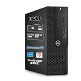【整備済み品】デル デスクトップPC DE LL OptiPlex 3070 SFF 高性能第9世代インテル Core i5 9500/MS Office2019/最新Windows11 Pro/4KHD対応/DisplayPort/HDMI/USB3.0/3.5mmイヤホン端子/DVD/外付けWIFI (3070sff i5 9500, メモリ16GB/SSD512GB/HHD500GB)