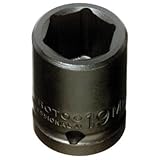 Stanley Proto J7433M 6 Point 1/2 Drive Impact Socket, 33mm by Stanley-Proto