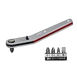 アネックス(ANEX) オフセットラチェットドライバー ベントアップヘッド型 ビット5本組 6セット入 No.428