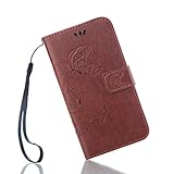 UNEXTATI Galaxy S5 ケース 手帳型 保護 ケース 高品質 PU レザー ストラップ付き カード収納ケース カバー 耐衝撃 スタンド機能 付き Samsung Galaxy S5 ケー