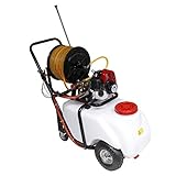 HAIGE 【営業所止め発送】エンジン噴霧器 タンクキャリー動噴/動力噴霧器 50Lタンク キャリー付き 2サイクル エンジン式 HG-55