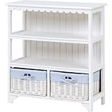 70 キャビネット 引出し2つ 「WOOD PRODUCTS」 MCC-5780WH