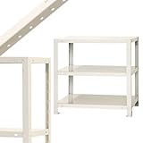 スマートラック NSTR-134 幅60×奥行30×高さ60cm 3段 ホワイト 40㎏/段