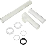 Keeney 334W 1-1/2-Inch by 16-Inch End Outlet Disposer Drain Kit, White [並行輸入品]