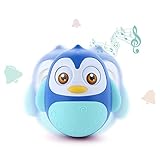 ベビー可愛いペンギンタンブラーTeether人形Rattlesベル教育玩具ギフトfor Kids強くお勧めby Momsブルー