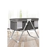 ベビーベッド 折りたたみベッド ポータブル 収納バッグ付き 揺りかごとして利用可能 コンパクト 軽量 通気性良い