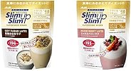 【セット買い】スリムアップスリム 乳酸菌+スーパーフードシェイク 黒糖きな粉ラテ 315g & 乳酸菌+スーパーフードシェイク ミックスベリーラテ 